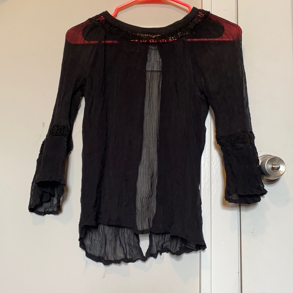 Black shear top